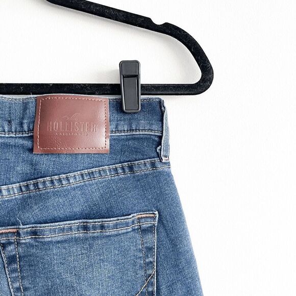 Hollister Womens Denim Advanced Stretch Distressed Super Skinny Jeans Blue 28 - Picture 4 of 11